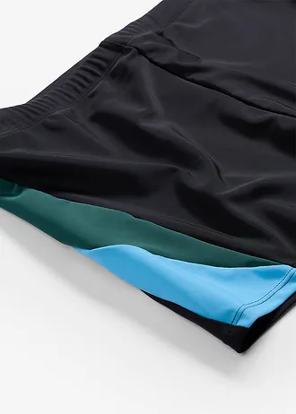 Boxer de bain séchage rapide • noir-bleu-vert pétrole • Boutique bonprix