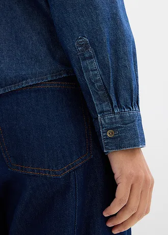 Spijkerblouse van puur katoen • blue stone used • bonprix online shop