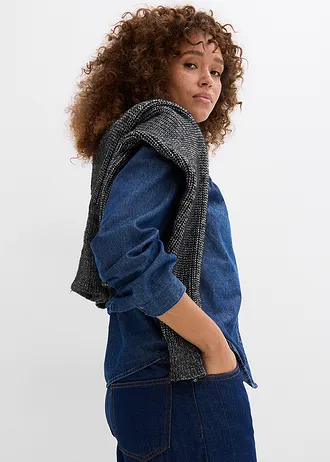 Spijkerblouse van puur katoen • blue stone used • bonprix online shop