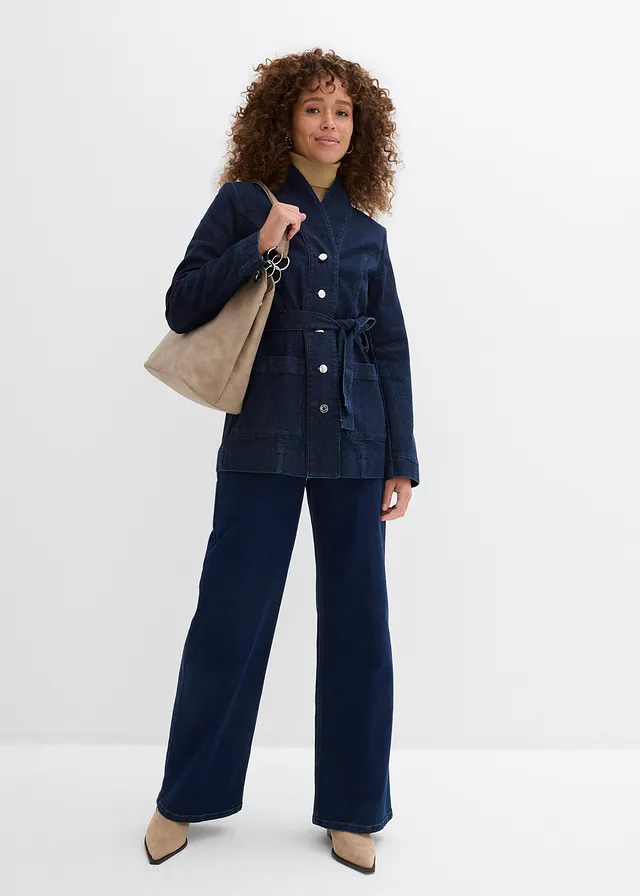 Kurtka dżinsowa, kolor: granatowy denim