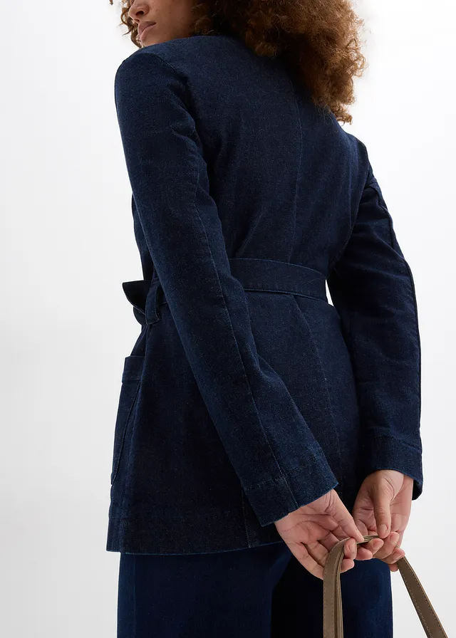 Veste en jean avec ceinture • bleu foncé denim • product-page.page-title-suffix