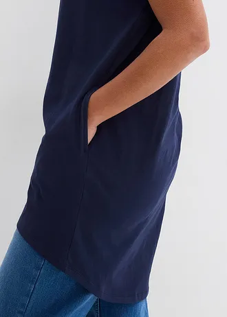 Longshirt van katoen • donkerblauw • bonprix online shop