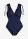 Corrigerend badpak met brede bandjes, licht corrigerend, Kleur: donkerblauw