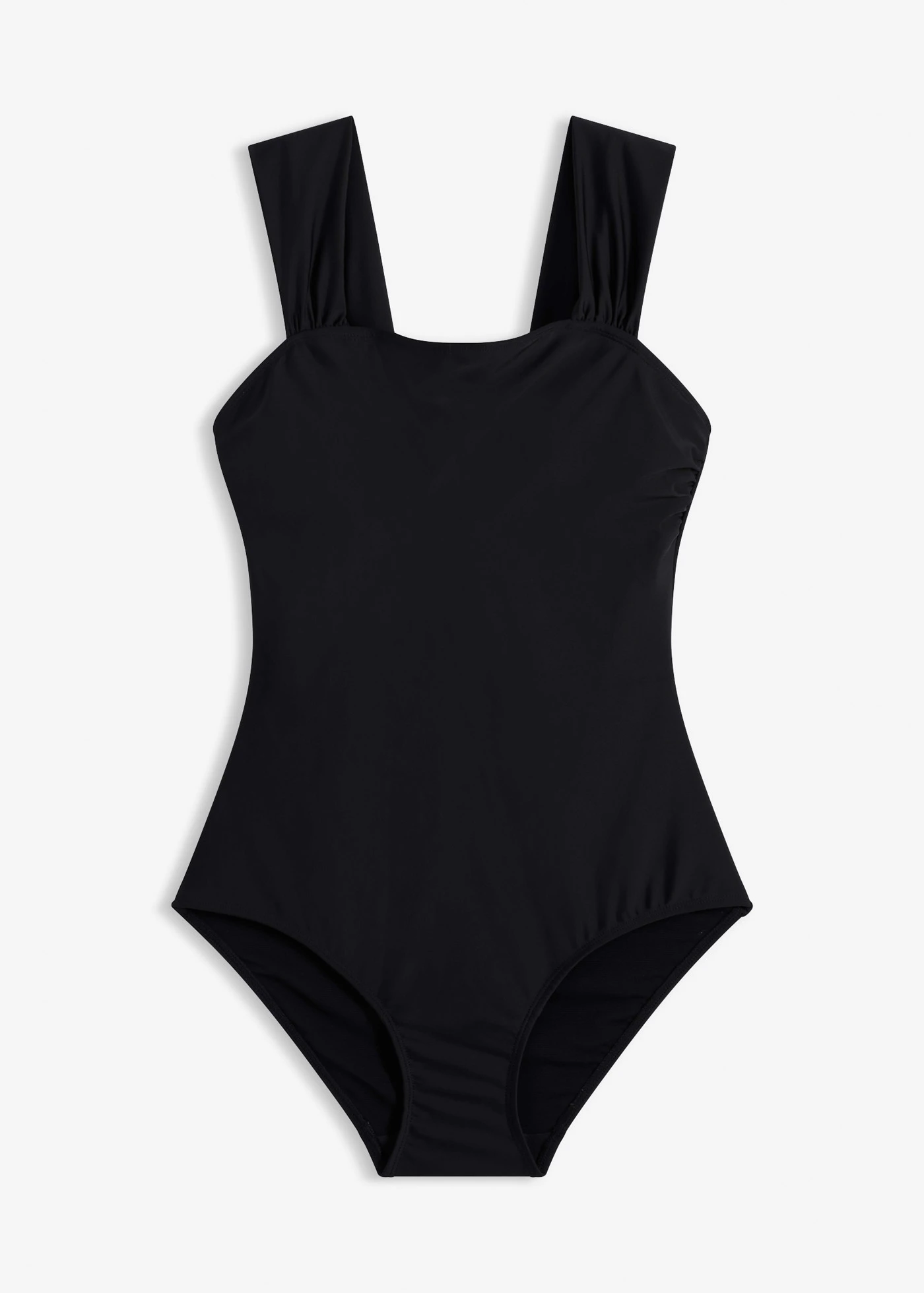 Costum de baie cu efect modelator mediu, cu bretele late • negru • magazin bonprix