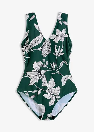 Maillot 1 pièce sculptant à larges bretelles, maintien léger