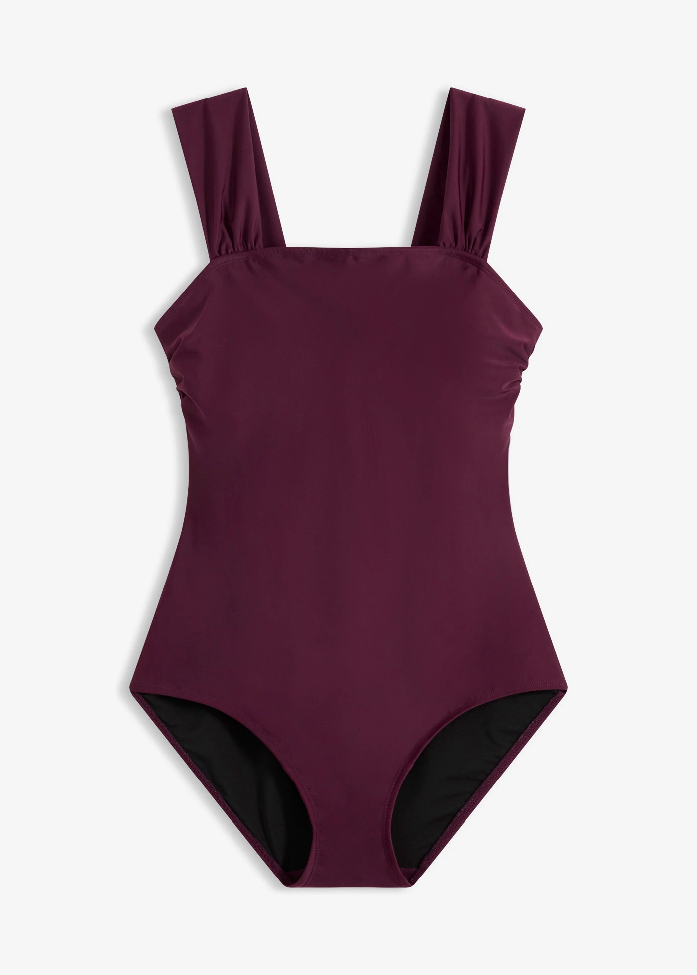 Costum de baie cu efect modelator mediu, cu bretele late • mov întunecat • magazin bonprix