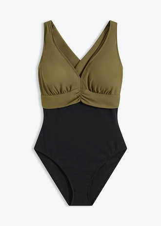Kostium kąpielowy shape, lekki stopień modelowania sylwetki, z dekoltem w serek