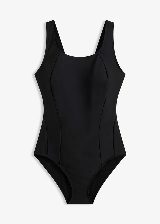 Costum de baie cu efect modelator mediu • negru • magazin bonprix