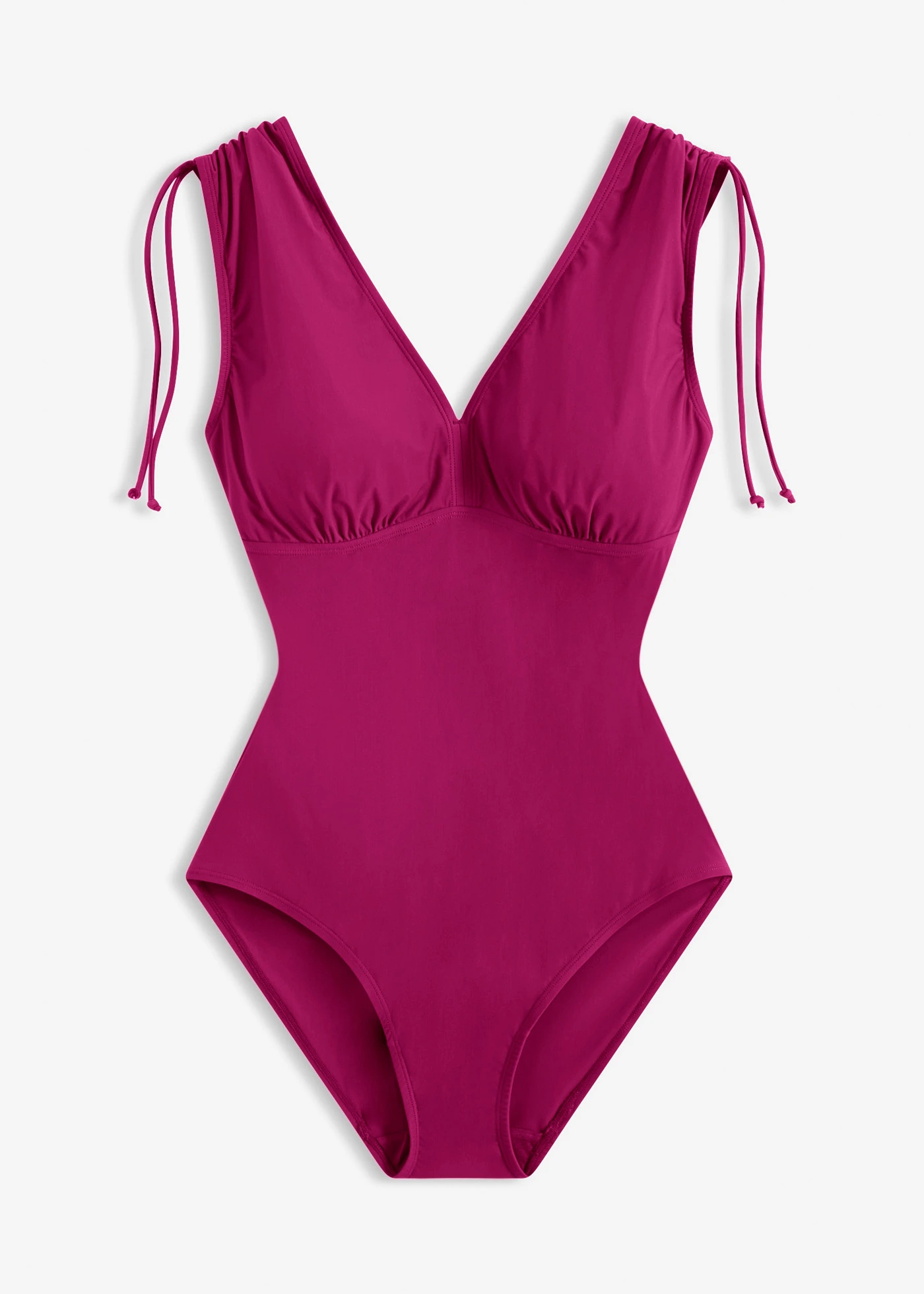 Maillot sculptant à larges bretelles, maintien léger • prune • Boutique bonprix