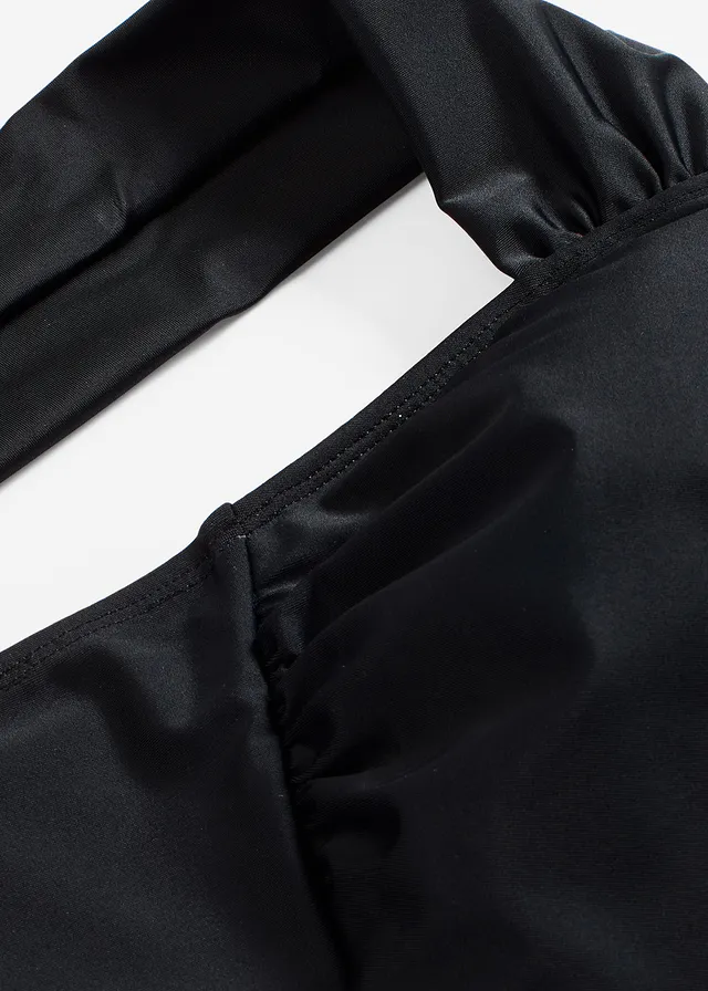 Maillot 1 pièce sculptant à bretelles larges, maintien modéré • noir • product-page.page-title-suffix
