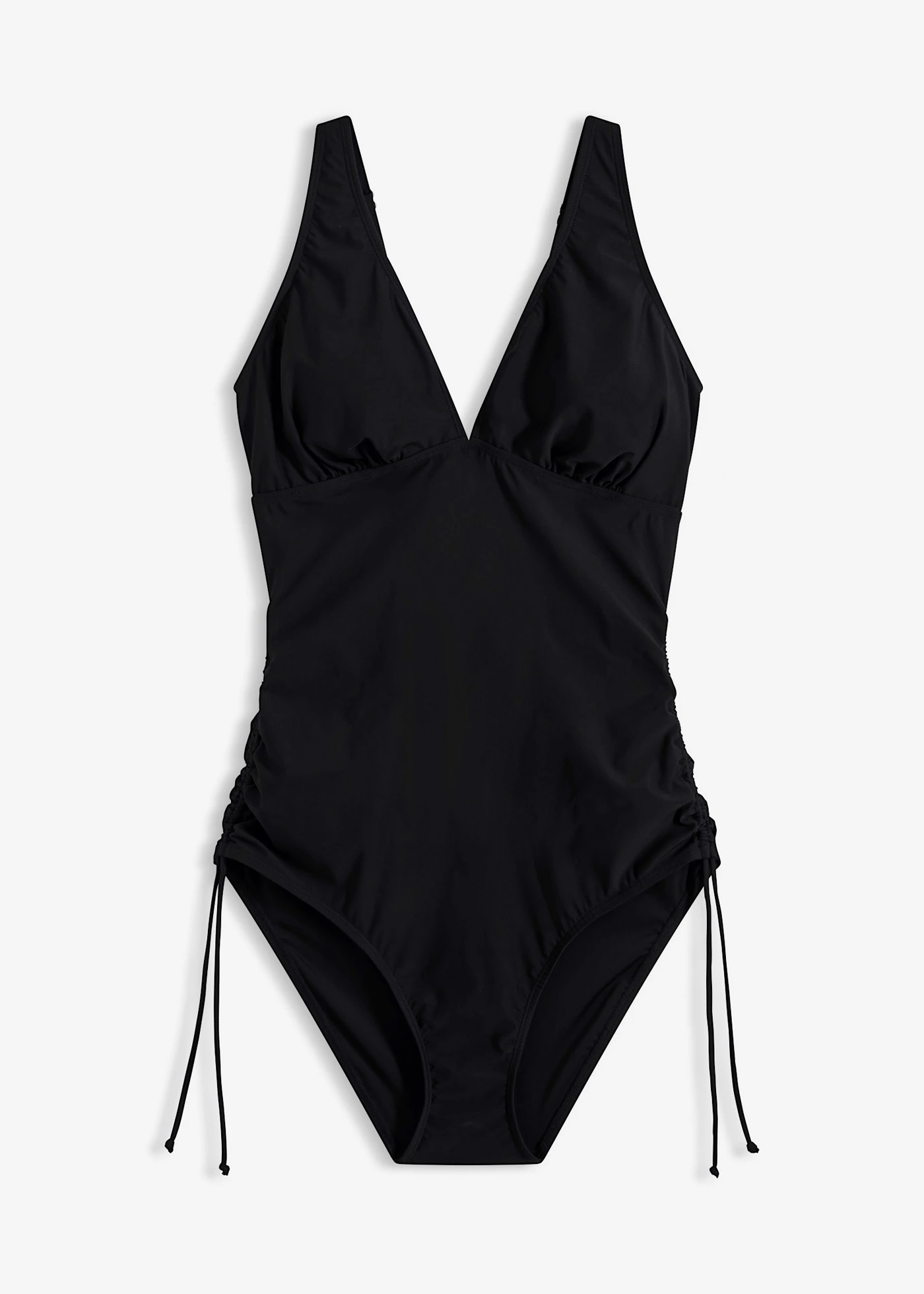 Jednodielne plavky, sťahovacie, so šnurovačkou • čierna • obchod bonprix