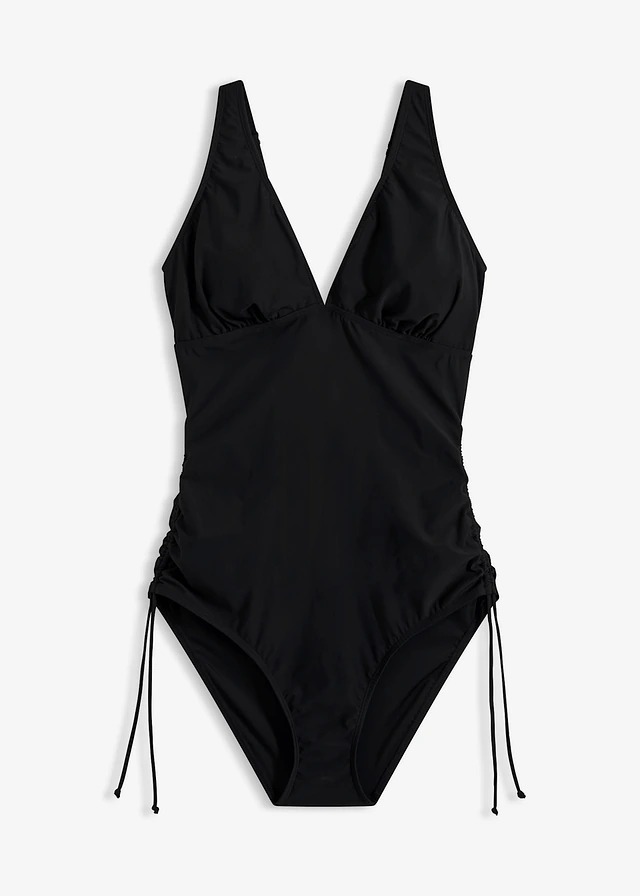 Maillot 1 pièce sculptant avec laçages, maintien léger
