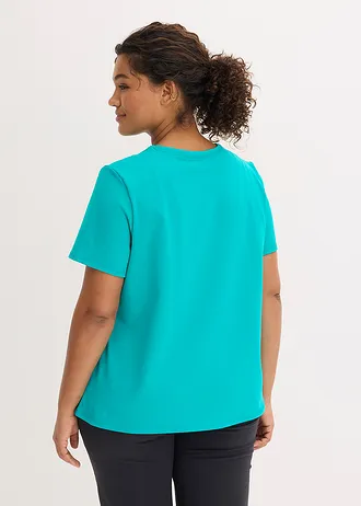 Sportshirt van stevig katoen, Kleur: smaragd