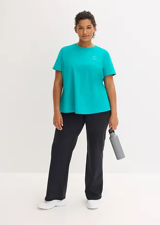 Sportshirt van stevig katoen, Kleur: smaragd