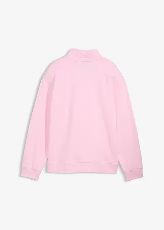 Sweat zippé 100% coton • rose cristal-blanc nacré • Boutique bonprix