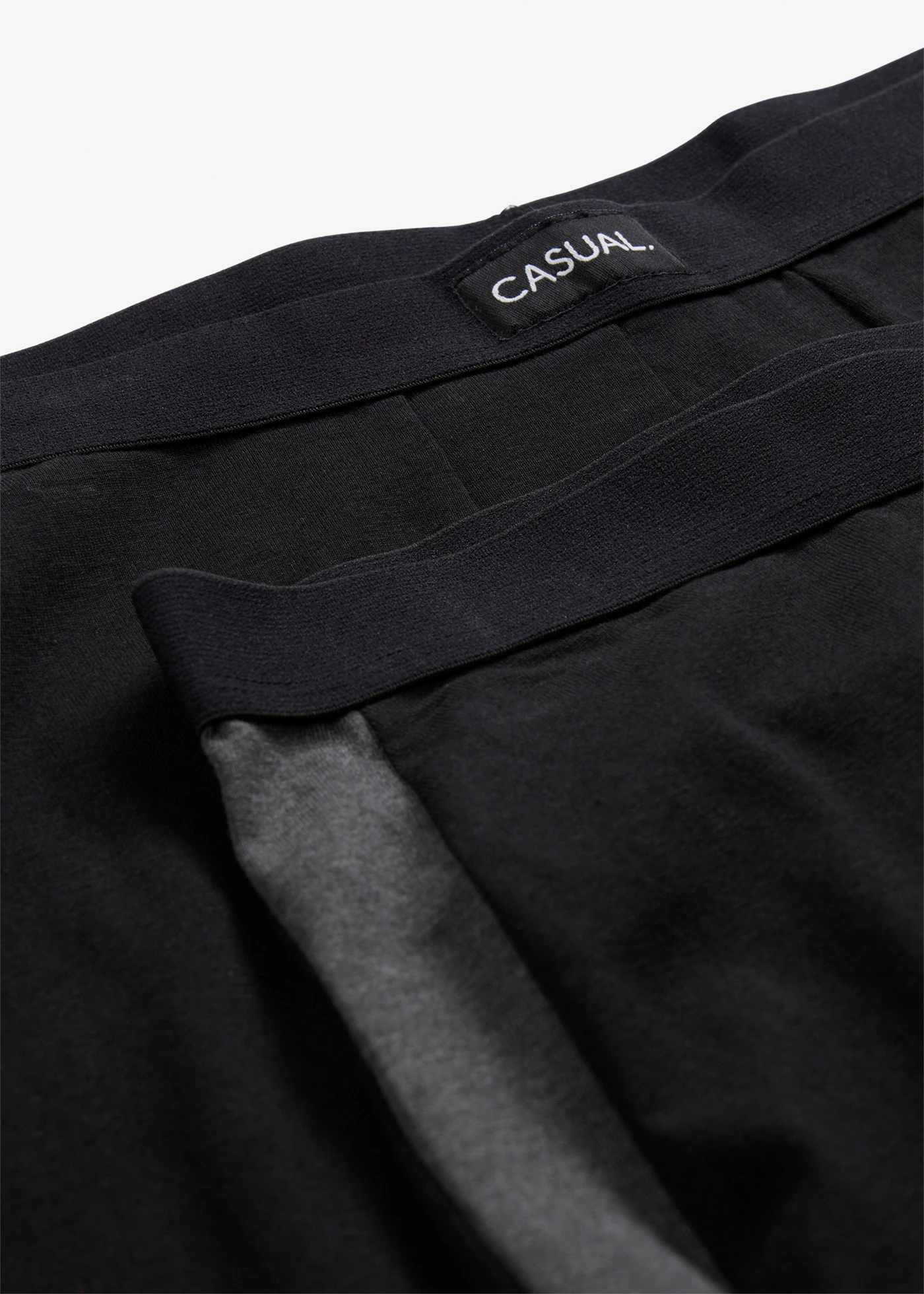 Długie bokserki o dopasowanym kroju z bawełną (2 pary) • czarny + antracytowy melanż • sklep bonprix