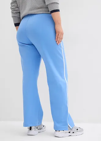 Joggingbroek van zwaar katoen (set van 2), Kleur: middenblauw-zwart