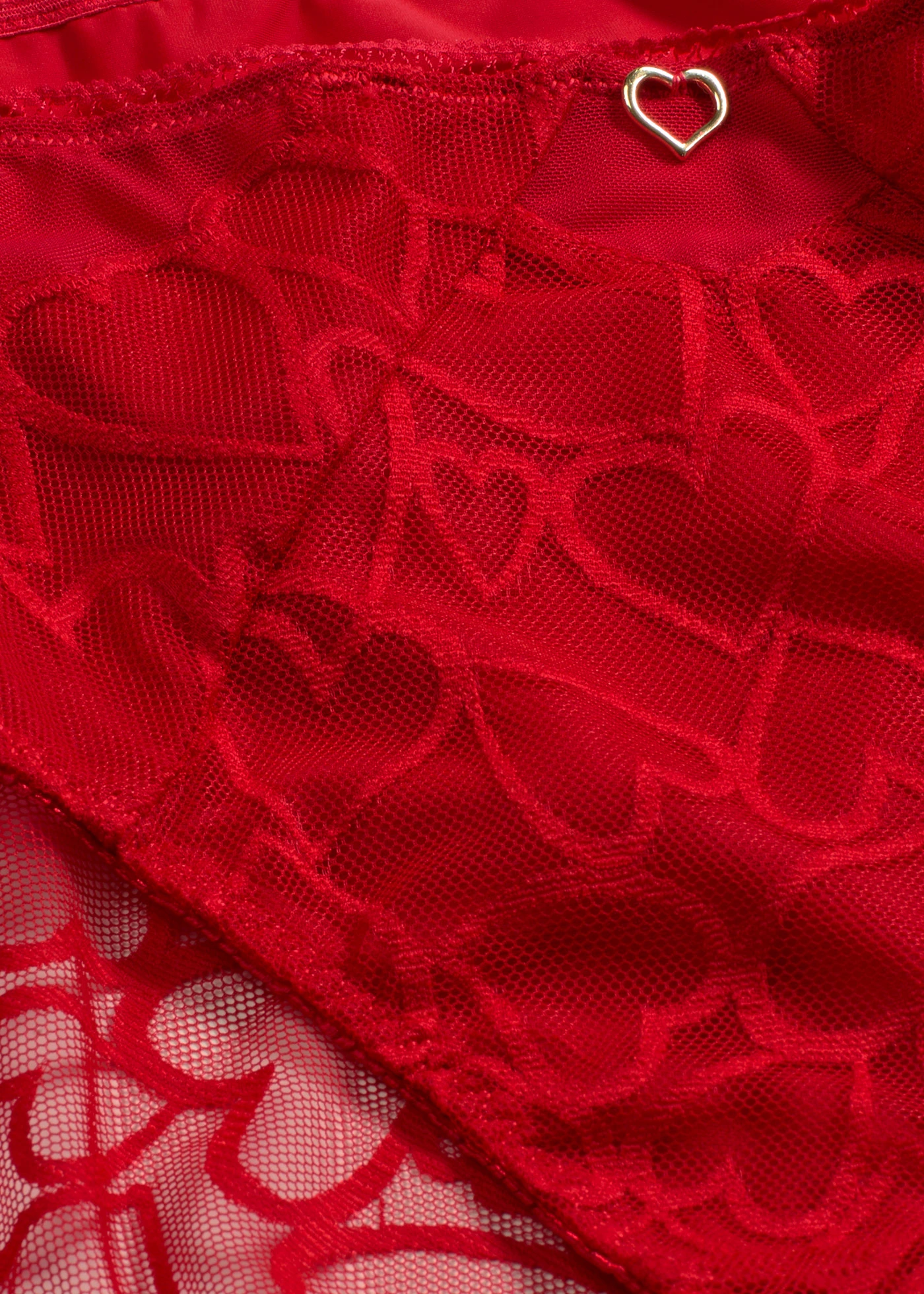 Maxi nohavičky s jemnou čipkou • červená salsa • obchod bonprix