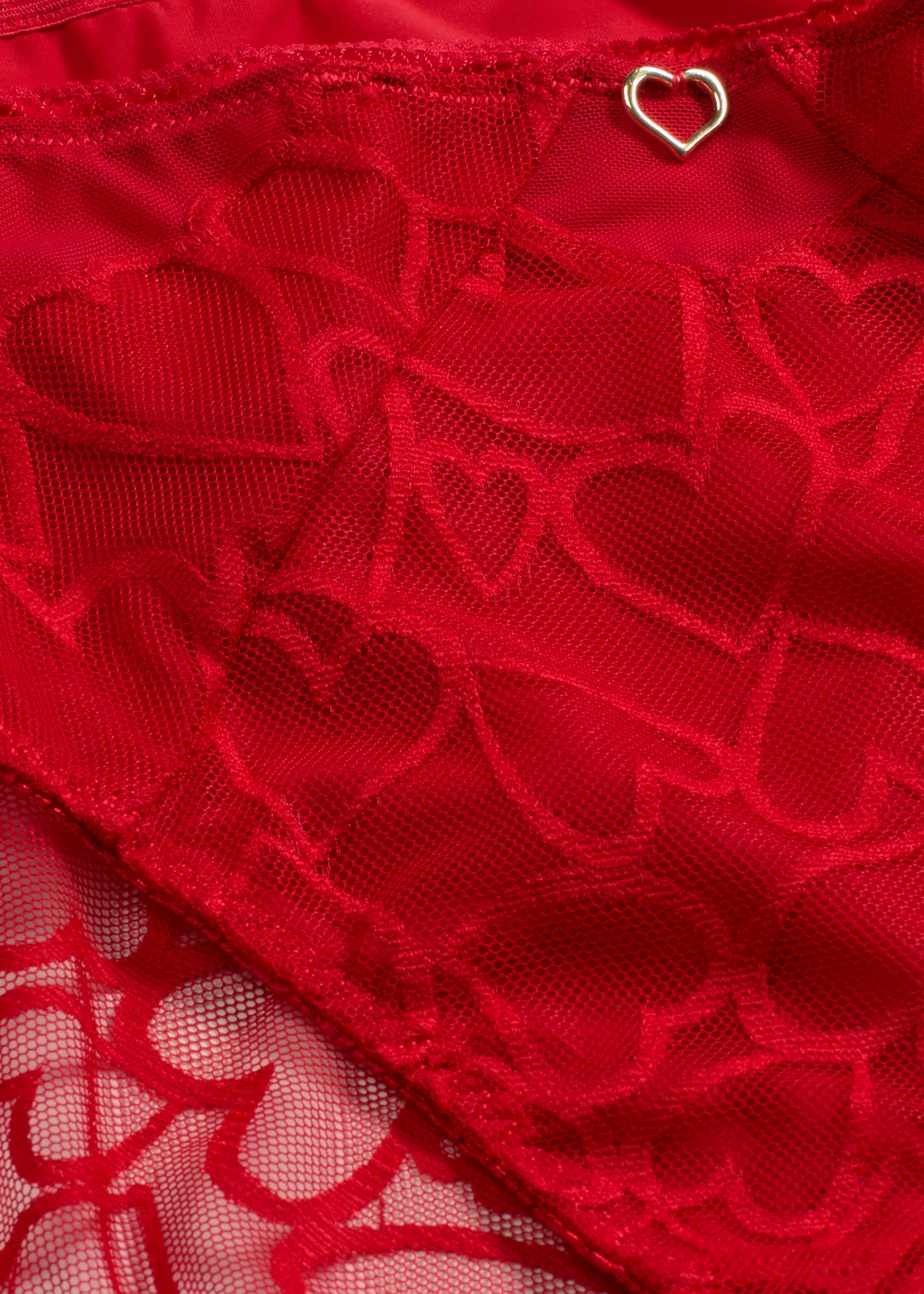 Slip maxi avec dentelle • rouge salsa • Boutique bonprix