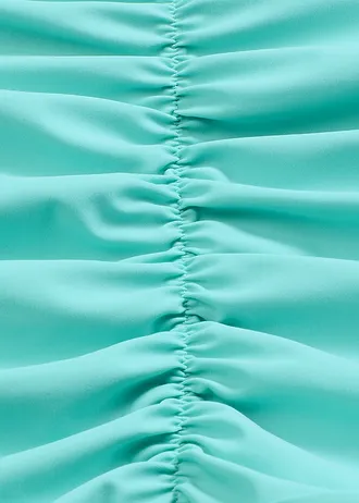 Jednodielne plavky s riasením, sťahovacie • svetlá aqua • obchod bonprix