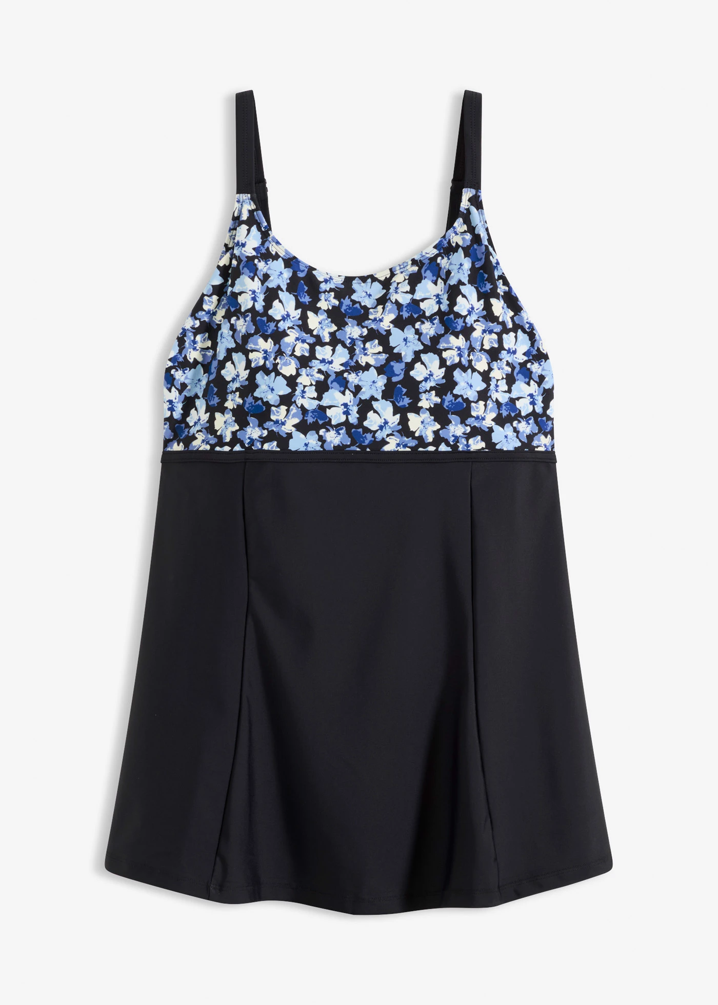 Robe de bain sculptante, maintien léger • noir-bleu floral • Boutique bonprix
