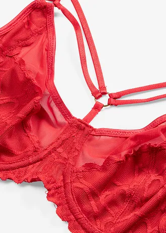 Soutien-gorge minimiseur avec bijou • rouge salsa • Boutique bonprix