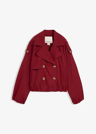 Veste trench courte, Couleur: rouge rubis