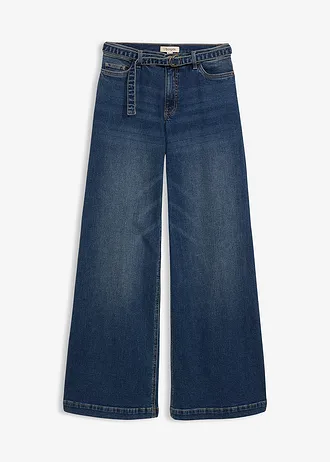 Wide leg jeans mid waist, full length
