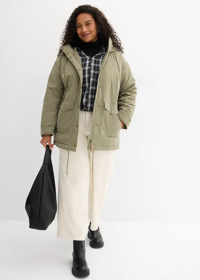 Parka chaudement rembourrée, Couleur: olive
