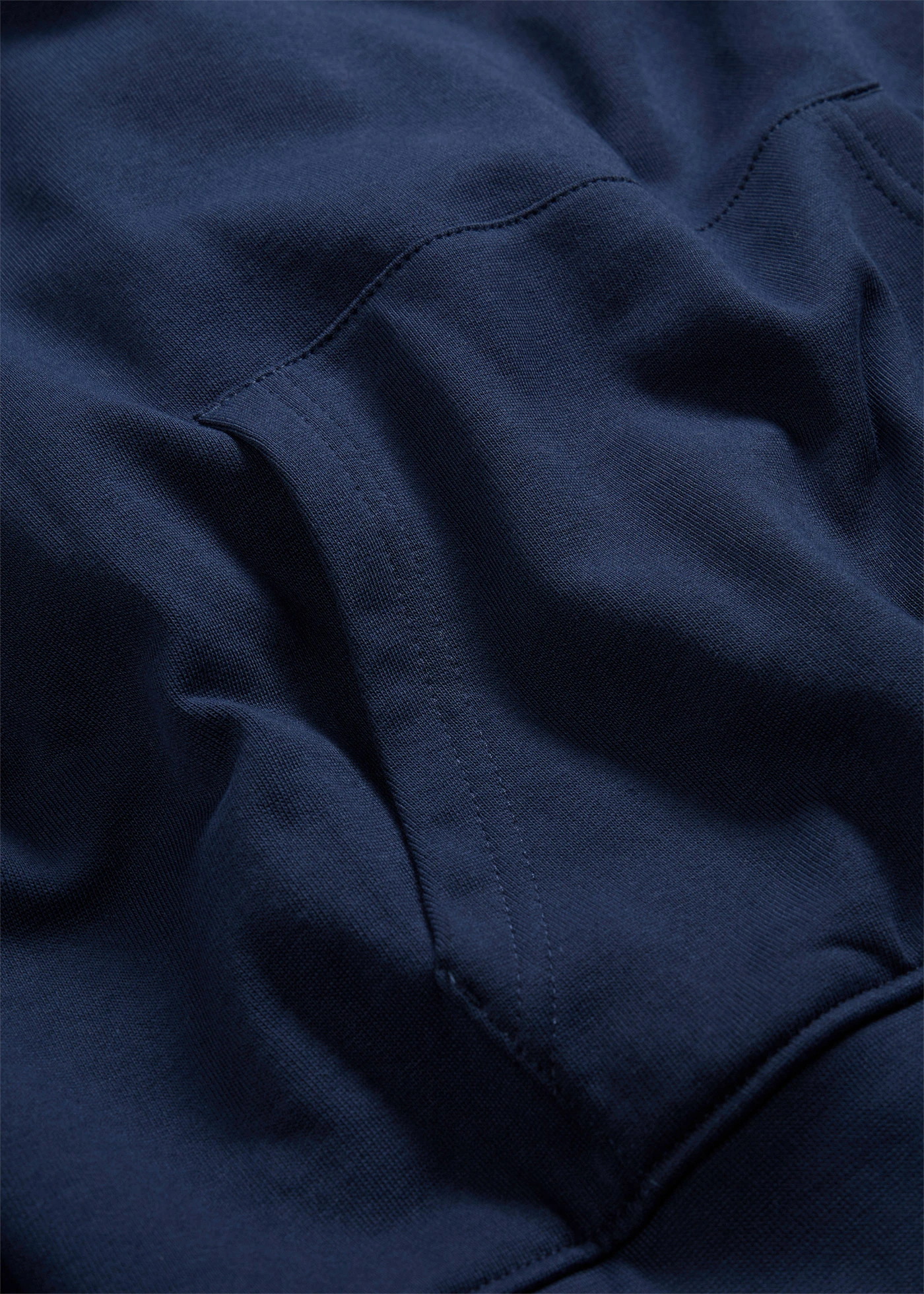 Sweat-shirt loose à capuche 100% coton, grand imprimé dos • bleu foncé imprimé • Boutique bonprix