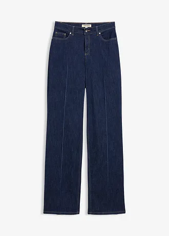 Loose straight jeans mid waist, full length