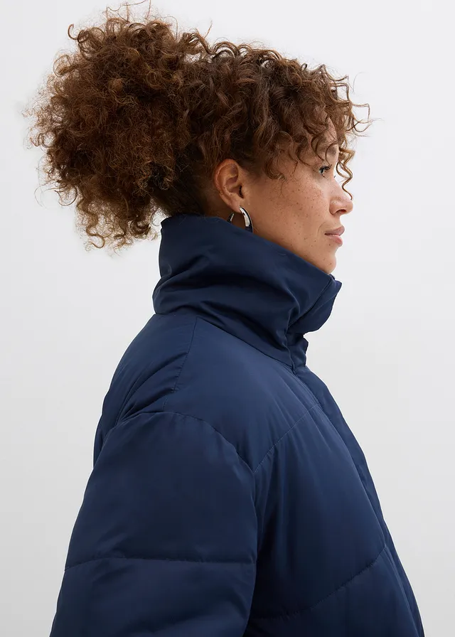 Gewatteerde jas met opstaande kraag • donkerblauw • product-page.page-title-suffix