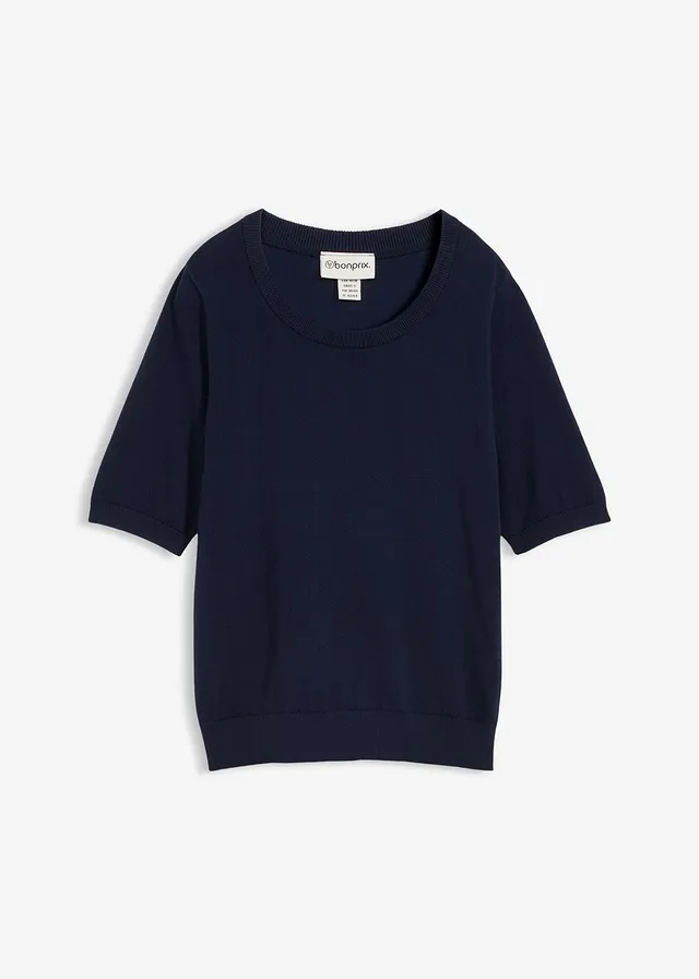 Cienki sweter • granatowy • sklep bonprix