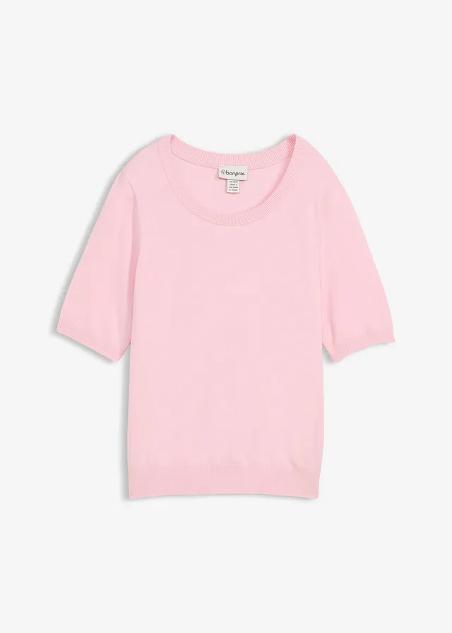 Fijngebreide trui • kristalroze • bonprix online shop