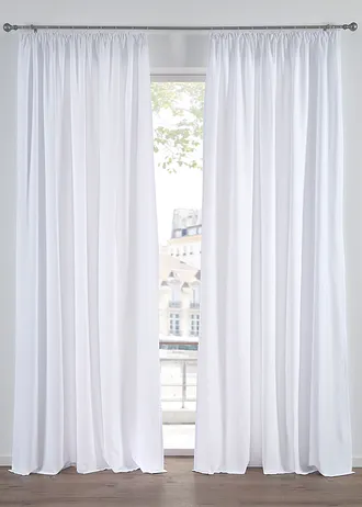 Lot de 2 rideaux en microfibre