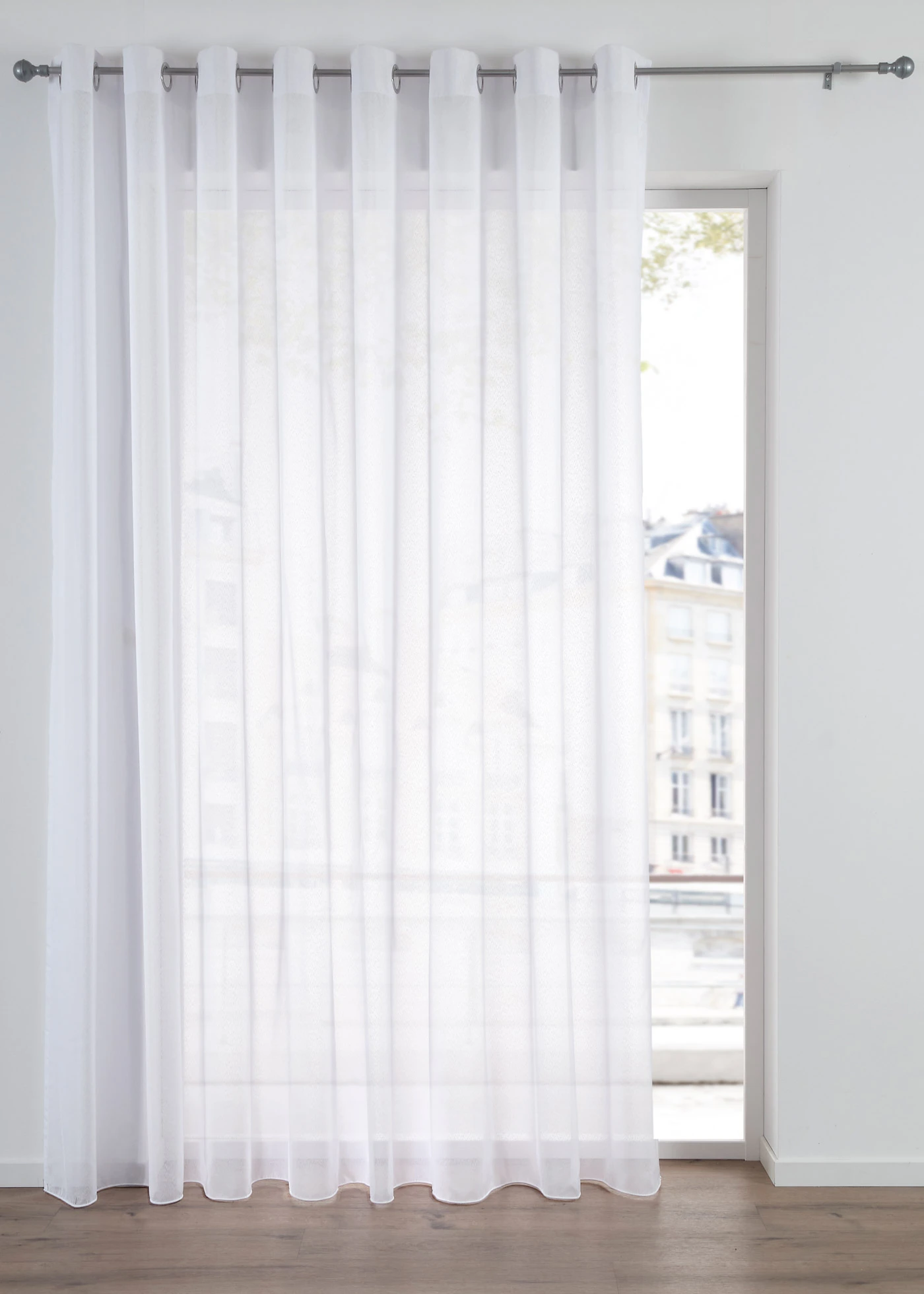 Store voilage à la fine texture sablée • blanc • Boutique bonprix