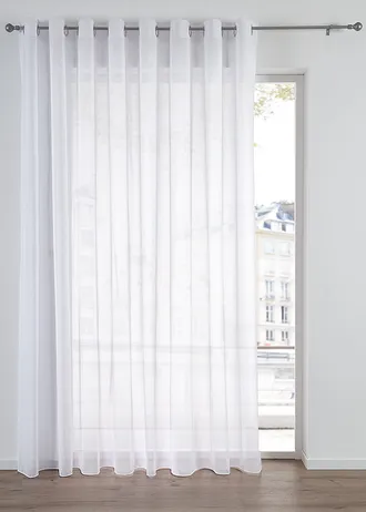 Transparant sablé gordijn • wit • bonprix online shop