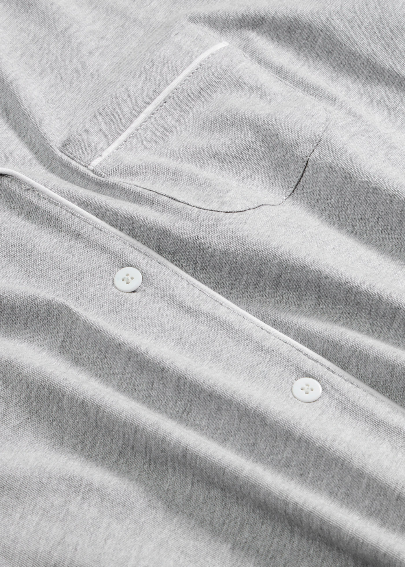 Shortama met knoopsluiting • lichtgrijs gemêleerd • bonprix online shop