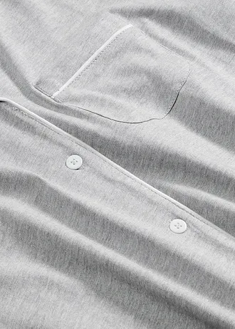 Shortama met knoopsluiting • lichtgrijs gemêleerd • bonprix online shop