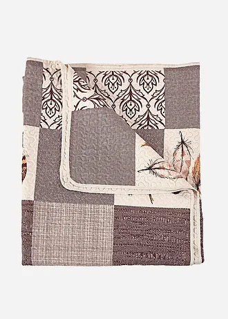 Ágytakaró Patchwork mintával • krém • bonprix áruház