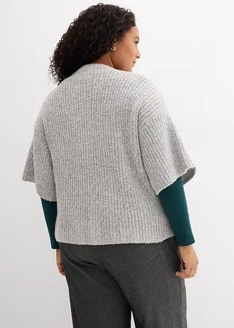 Gilet en maille, Couleur: gris chiné