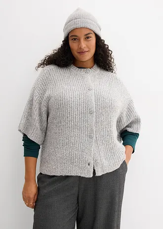 Gebreid vest, Kleur: grijs gemêleerd