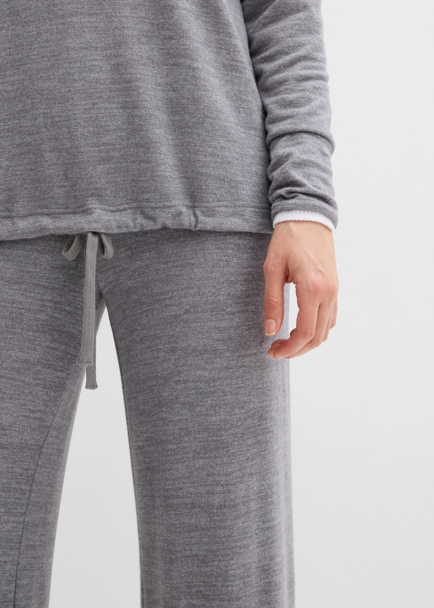 Hanorac oversize cu aspect tricotat • gri melanj melanj • magazin bonprix