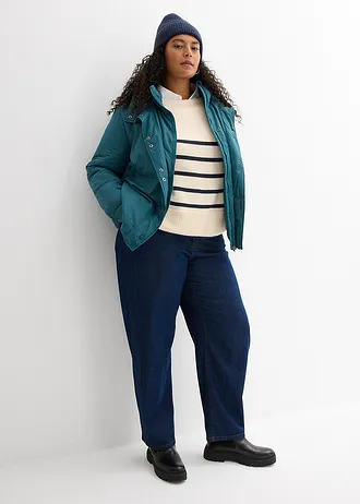 Waterafstotende outdoor jas in 2-in-1 look, Kleur: pepergroen