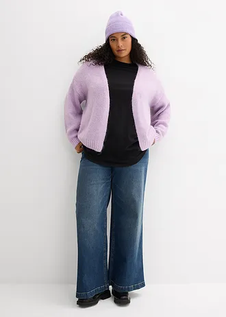 Longshirt van biologisch katoen (set van 2), Kleur: zwart/wit