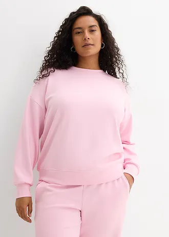 Sweater van zacht scuba, Kleur: kristalroze