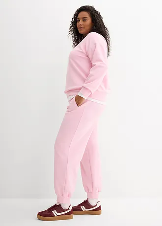 Joggingbroek van zachte scuba, Kleur: kristalroze