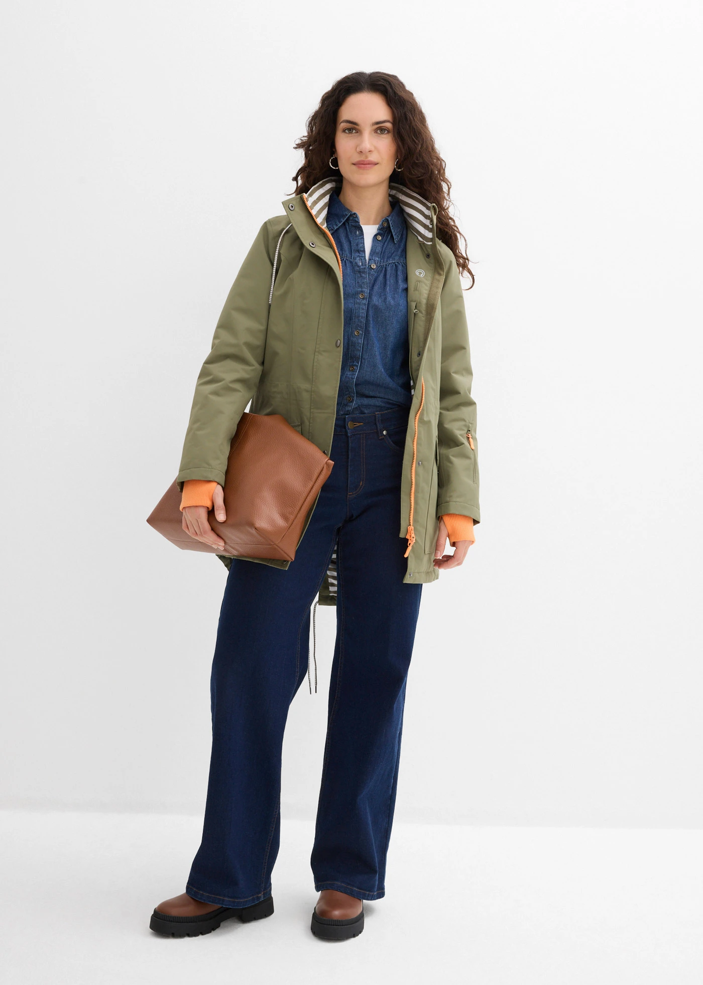 Outdoor jas, waterdicht • olijfgroen • bonprix online shop