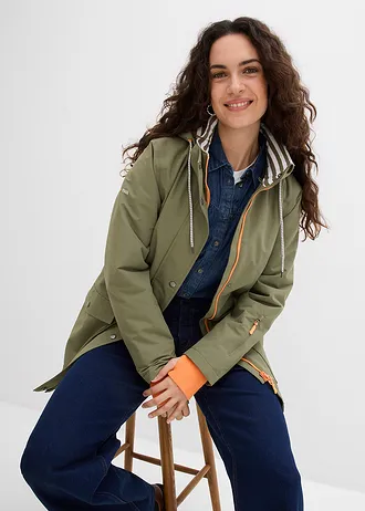 Outdoorjas, waterdicht • olijfgroen • bonprix online shop
