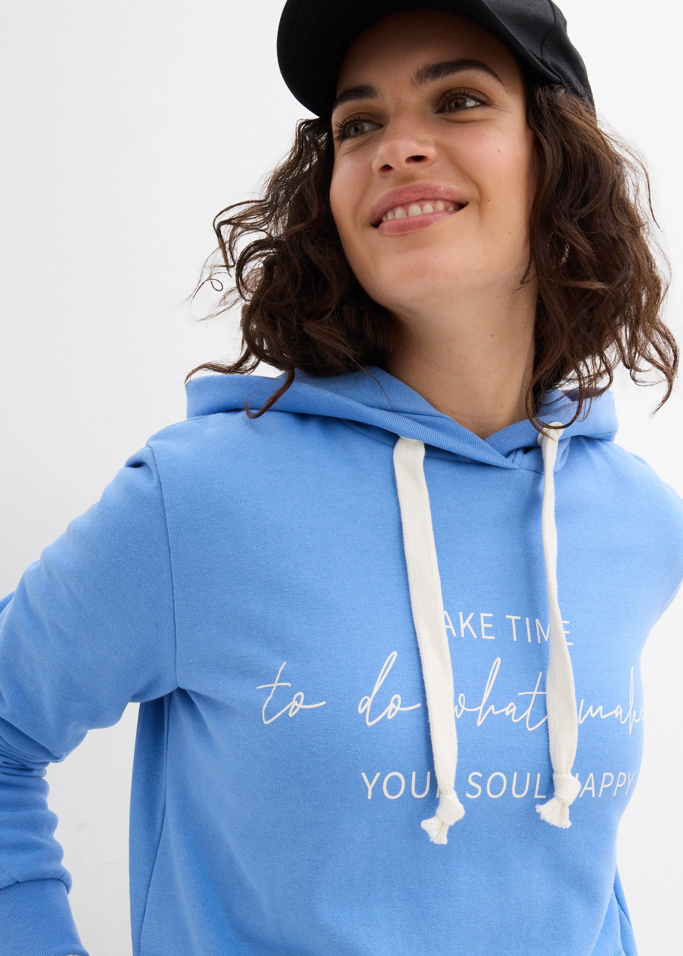 Joggingové oblečenie: dlhá mikina a legíny (2-dielne) • stredne modrá/čierna • obchod bonprix